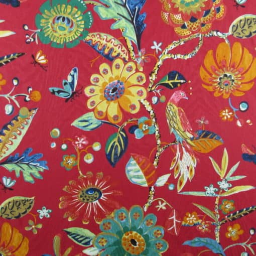 Braemore Textiles Bal Harbour Red cotton print fabric