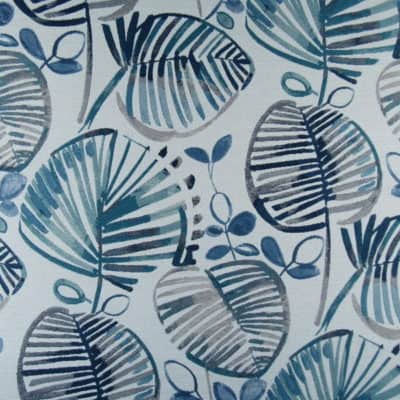Golding Fabrics Mimi Blue Moon Tropical jacquard upholstery fabric