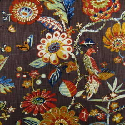 Braemore Textiles Bal Harbour Cocoa cotton print fabric