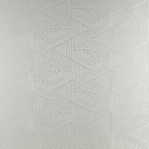 Roth Fabrics Cashiers White geometric drapery fabric