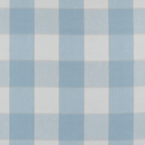 Roth Fabrics Monroe Seaglass light blue and off white buffalo check fabric