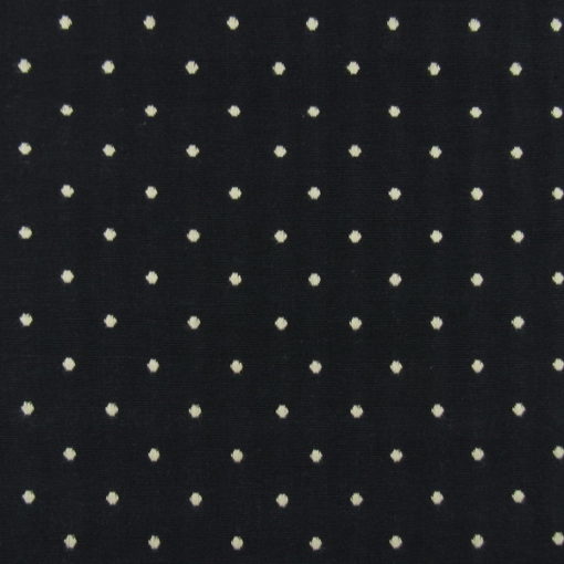 Roth Fabrics Saybrook Black and cream dot cotton fabric