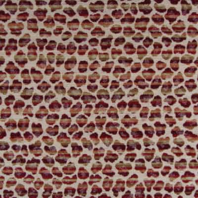 Golding Fabrics Multi Spots Paprika red animal skin fabric