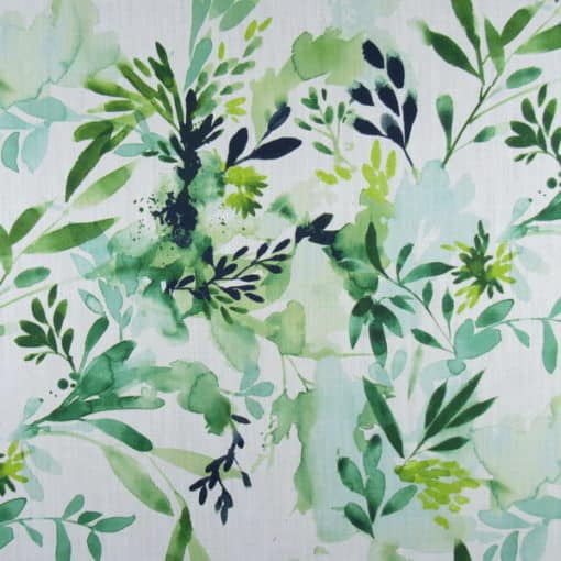 Trevi Fabrics Sprigs Meadow tropical watercolor print fabric