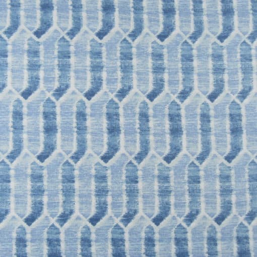 Mill Creek Fabrics Nagoya Oceana blue geometric cotton print fabric