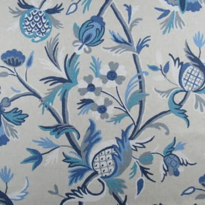 PKaufmann Fabrics Highfield Midnight Blue floral print fabric