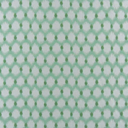 Richloom Fabrics Waikiki Seaglass green dot upholstery fabric