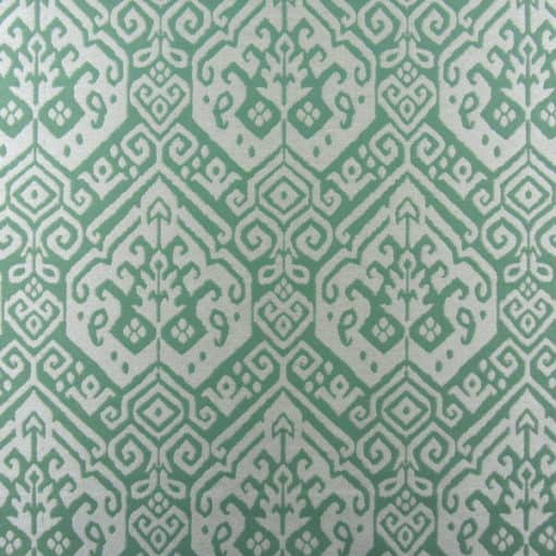 Covington Outdoor Parrot Key Jade green ikat outdoor fabric