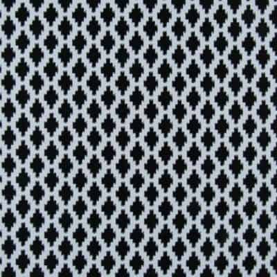 Covington Outdoor Bach Jet black white geometric outdoorfabric
