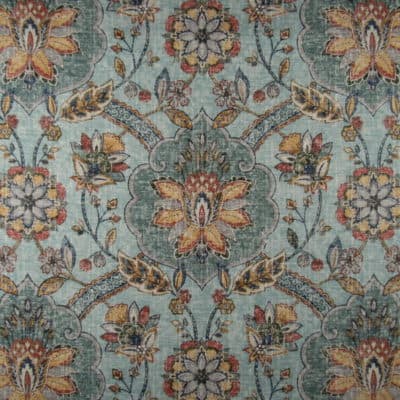 PKaufmann Fabrics Andalucia Persian Blue damask floral print fabric