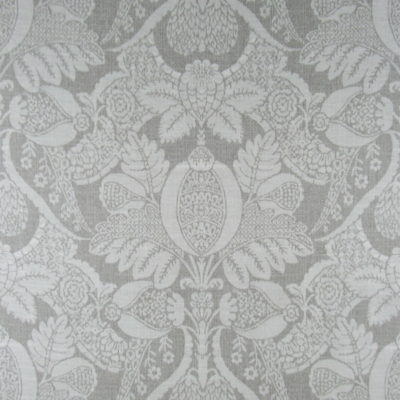 PKaufmann Fabrics Artifact Pearl gray damask print fabric