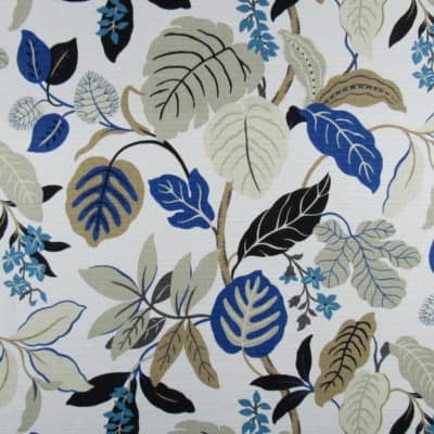 PKaufmann Fabrics Meridia Perri Blue Floral cotton print fabric