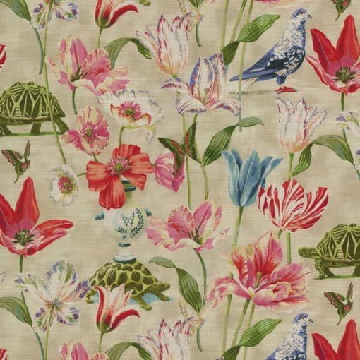 Harrison Howard Enchanted Garden Primavera cotton print fabric