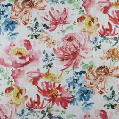 Hamilton Fabrics Fiora Geranium floral print fabric
