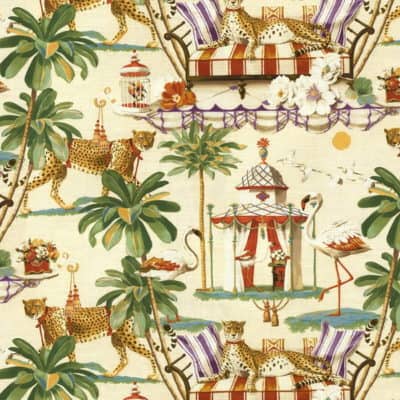 Harrison Howard Night In India High Noon cotton print fabric