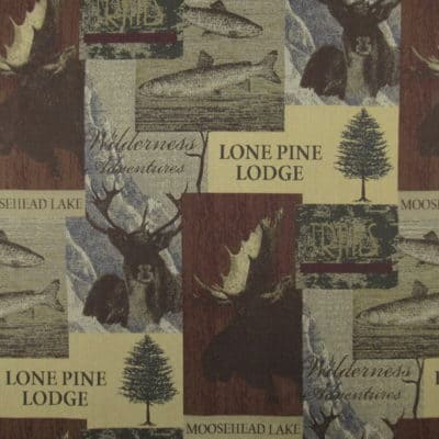 Pine Lodge Russet Tapestry fabric