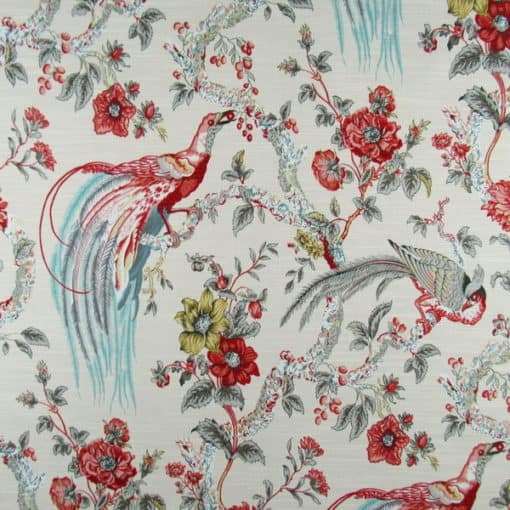 Waverly Fabrics Olana Petal floral bird print fabric