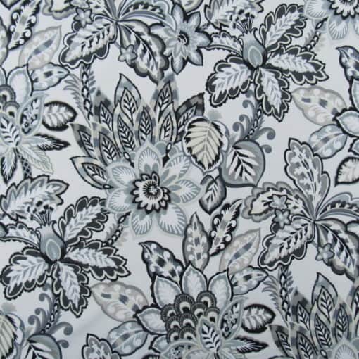 Richloom Outdoor Copeland Noir floral outdoor fabric