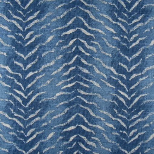 PKaufmann Fabrics Ruolan Persian Blue tiger skin design print fabric
