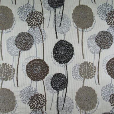 Wildrose Taupe Upholstery Fabric