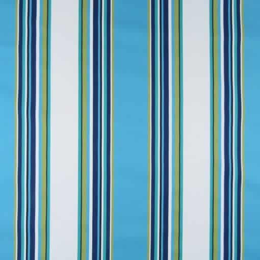 Covington Outdoor Hemmingway 542 Caribe aqua stripe outdoor fabric