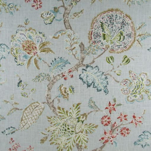 PKaufmann Fabrics Retreat Blue Citrine floral print fabric