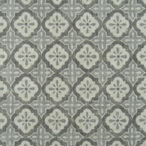 PKaufmann Fabric Zari Stone gray diamond print fabric