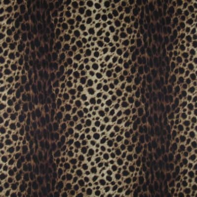 Rioma Textiles Luxor Velvet 05 Brown leopard stripe velvet fabric