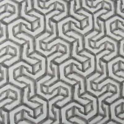 Hamilton Fabrics Granville Pebble gray geometric cotton print fabric