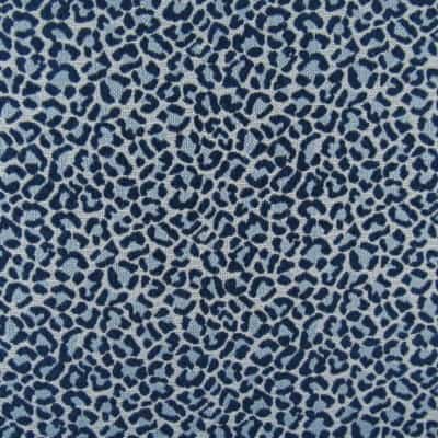 InsideOut Performance Cleomemes Azure leopard design upholstery fabric