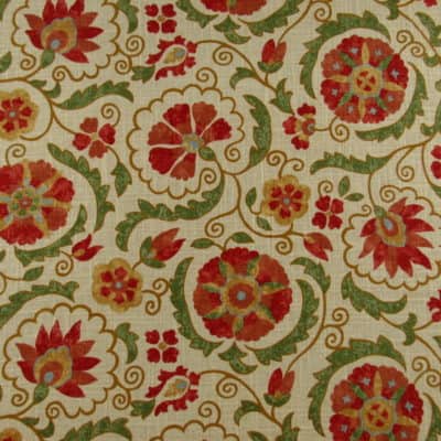 Jaclyn Smith Home 02097 Artwork susani floral print fabric