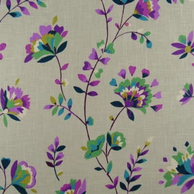 Collier Campbell Pirouette Lavender floral print fabric