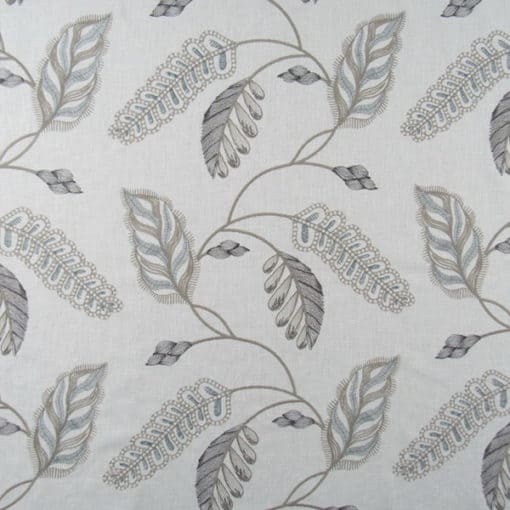 Trevi Fabrics Varen Linen Embroidery botanical fabric