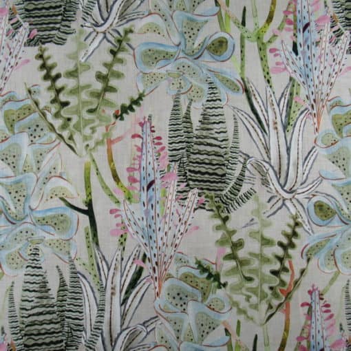 Hamilton Fabrics Springwood Pastel tropical cotton print fabric