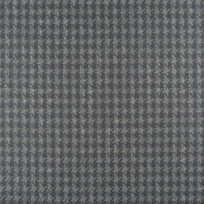Draylon Grey Upholstery Fabric with houndstooth design