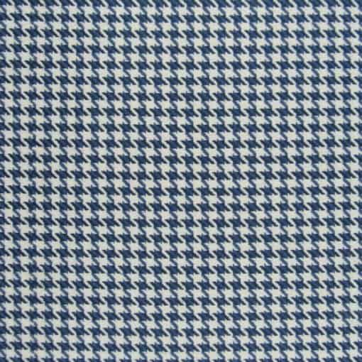 Kerry Houndstooth Slate Blue upholstery fabric