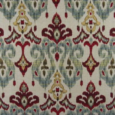 Mill Creek Fabrics Sandoa Flame ikat jacquard upholstery fabric