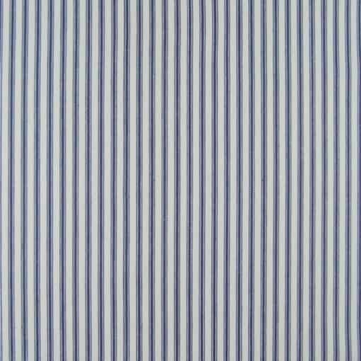 Covington New Woven Ticking 51 Denim Blue cotton ticking in blue and white