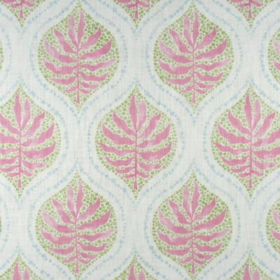 Trevi Fabrics Airlie Spring botanical ogee design cotton print fabric