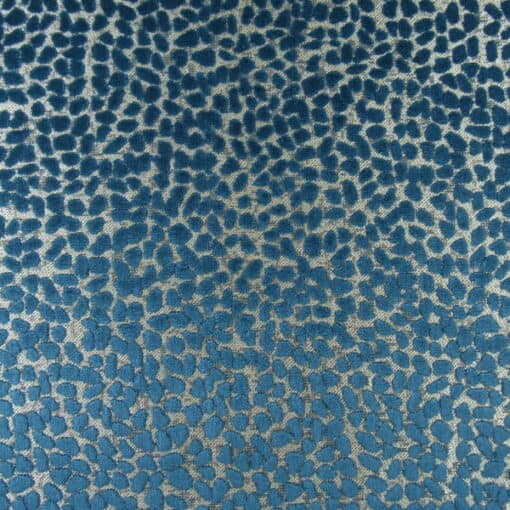 Covington Fabrics Jelly Beanz 54 Sapphire blue raised dot velvet upholstery fabric