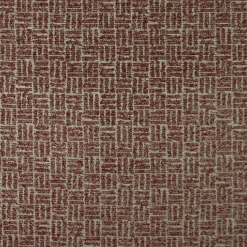 Mill Creek Fabrics Biopic Brick Red basket weave design furniture fabric