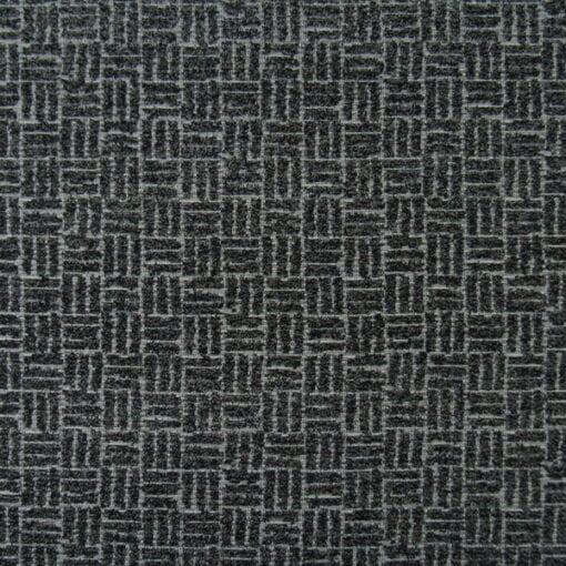 Mill Creek Fabrics Biopic Charcoal basket weave design furniture fabric in black and gray