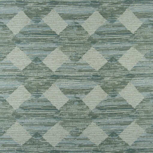 Mill Creek Fabrics String Theory Seamist contemporary diamond design in aqua and beige, durable texture fabric for furniture upholstery, pillows. On Sale!