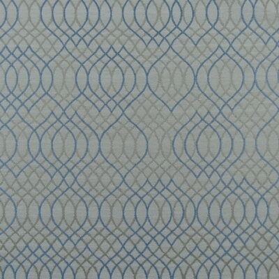 Outdura Melody Sapphire jacquard weave blue and gray geometric design for outdoor furniture upholstery, pillows, cushions. On Sale!