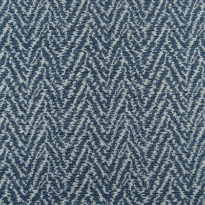 Covington Fabrics Shevron 55 Navy chevron design woven jacquard fabric with 100% polyester and 50,000 double rub wear rating for furniture upholstery.