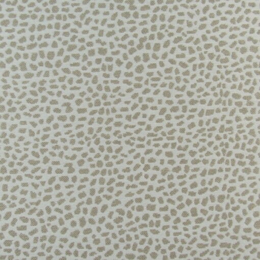 Culp Fabrics Hopper Natural sturdy jacquard weave upholstery fabric with tan dots on off white background for furniture, cushions, pillows. On Sale!