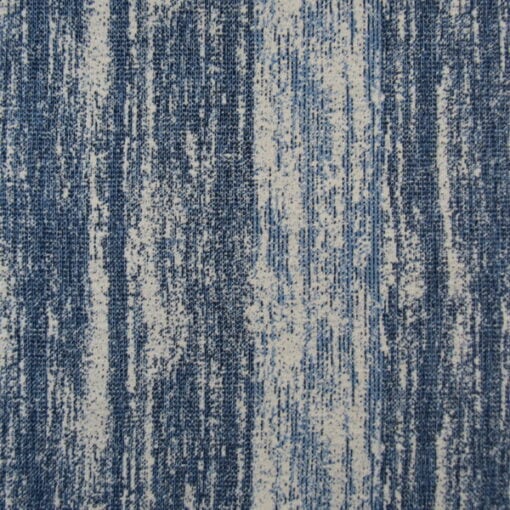 Mill Creek Fabrics Matched Indigo heavy jacquard weave with large scale stripe in navy and blue for furniture upholstery, pillows, cushions. On Sale!