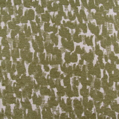 Trevi Fabrics Levity Avocado woven chenille upholstery fabric with contemporary faux skin design in green for furniture upholstery, cushions, pillows.