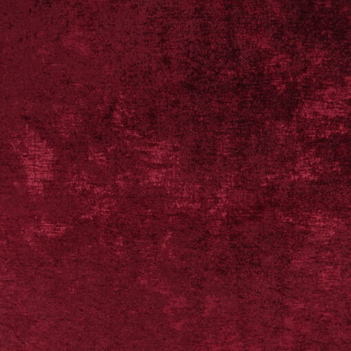 Crypton Home Zara Vapor performance chenille upholstery fabric in red that is durable and stain resistant with crushed look.