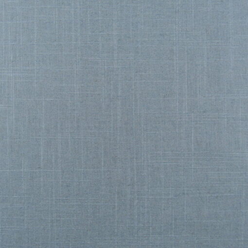 Mill Creek Old Country Linen Steel linen blend blue solid with a two way slub texture. Multi purpose fabric for upholstery and drapery.